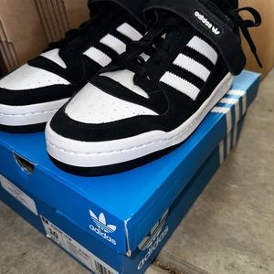 Adidas Originals Forum Low Panda Black/White Men's Shoes NEW Size 11 GW0695